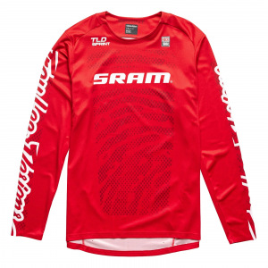 Dres na kolo TroyLeeDesigns Sprint Jersey SRAM Shifted Fiery Red 2024