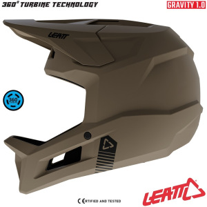 Integrální MTB helma LEATT MTB 1.0 Gravity Helmet Brown 2026