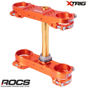 Kompletní brýle XTRIG ROCS TECH Triple Clamps KTM SX / SXF 23-.. EXC 24-.. Orange