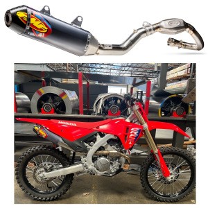 Kompletní systém FMF Factory 4.1 RCT Alu Steel Carbon End Cap Full System Honda CRF250R 25-26