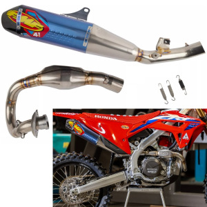 Kompletní systém FMF Factory 4.1 RCT Anodized Titan Carbon End Cap Full System Honda CRF250R 22-24