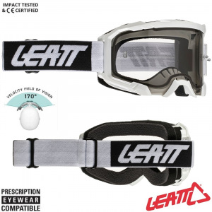 MX brýle LEATT Velocity 4.5 White