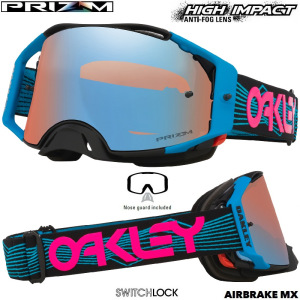 MX brýle Oakley Airbrake MX Blue Wired Prizm Sapphire Goggle