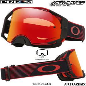 MX brýle Oakley Airbrake MX Red Motionl Prizm Torch Goggle