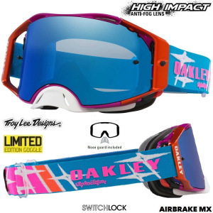 MX brýle Oakley Airbrake MX TroyLeeDesigns Speed Stars Goggle Black Ice Irridium