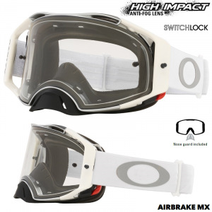 MX brýle Oakley Airbrake MX Tuff Blocks White