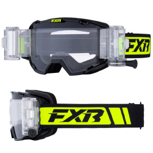 MX brýle s převíjením FXR Maverick Prime Roll-Off Goggle Black HiVis