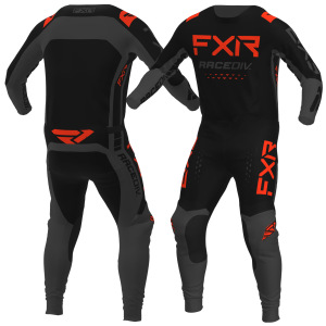 MX Enduro komplet FXR Off-Road MX Kit Black Charcoal Nuke Red