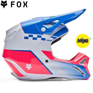 MX helma FOX V1 Collect Helmet Blue Pink 2026