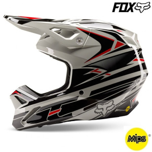 MX helma FOX V1 Goat Strafer Helmet Black 2023