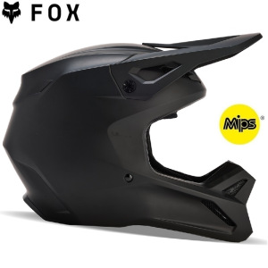 MX helma FOX V1 Solid Helmet Matte Black 2026