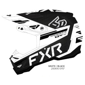 MX helma FXR 6D ATR-3 FIM Helmet White Black 2026