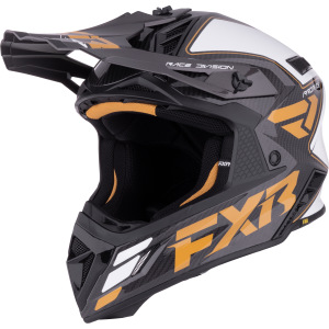 MX helma FXR Helium Carbon Helmet Gold White 2026