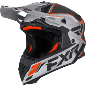 MX helma FXR Helium Carbon Helmet Orange Silver 2026