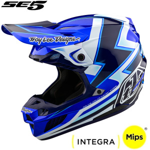 MX helma TroyLeeDesigns SE5 Composite Helmet Ever Blue 2025