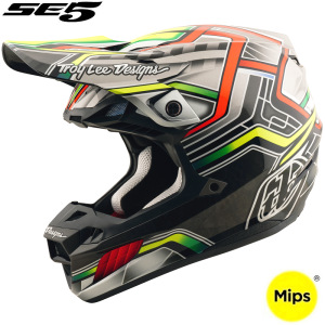 MX helma TroyLeeDesigns SE5 Composite Helmet Lowrider Gray 2026