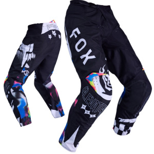 MX kalhoty FOX 180 Image Cosmo Pant White Black 2026