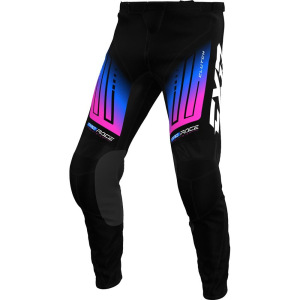 MX kalhoty FXR Clutch MX Pant Black Blue Pink 2025