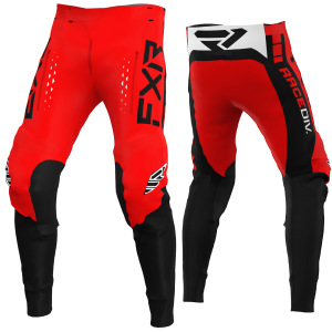 MX kalhoty FXR Off-Road MX Pant Red Black
