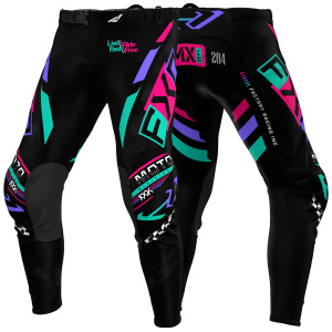 MX kalhoty FXR Podium Gladiator MX Pant Black Coral Mint 2025