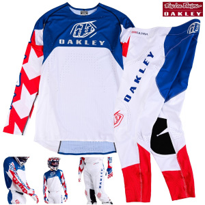 MX komplet TroyLeeDesigns SE ULTRA Oakley Vision White Blue Set
