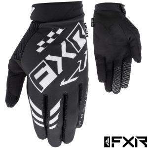 MX rukavice FXR Reflex Dual MX Glove Black White 2025