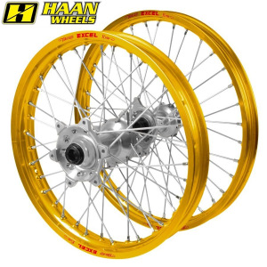MX sada kol HaanWheels Honda CRF450R 13-.. Excel Gold 21x1,6 + 19x2,15 / Silver Hub