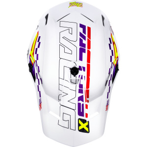 Náhradní kšilt helmy FXR Clutch Race Div Helmet Visor White Purple Red 2026