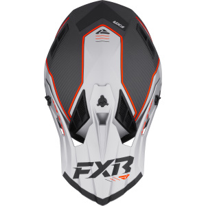 Náhradní kšilt helmy FXR Helium MX Carbon Helmet Visor Orange Silver 2026