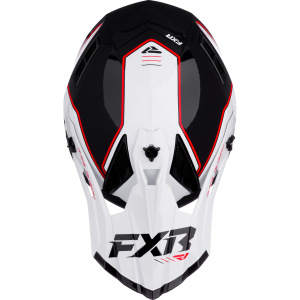 Náhradní kšilt helmy FXR Helium MX Helmet Visor Red White Black 2026