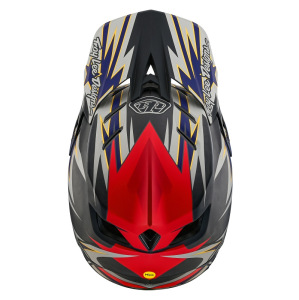 Náhradní kšilt helmy TroyLeeDesigns D4 Carbon Inferno Gray Visor 