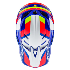 Náhradní kšilt helmy TroyLeeDesigns D4 Composite Omega White Blue Visor 