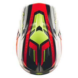 Náhradní kšilt helmy TroyLeeDesigns SE5 Composite Visor Stripes Black Infra Red