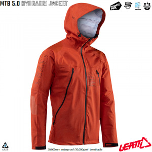 Nepromokavá bunda na kolo Leatt MTB 5.0 HydraDri Jacket Glow 2024