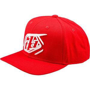 Pánská čepice TroyLeeDesigns Badge Curved SnapBack Hat Red