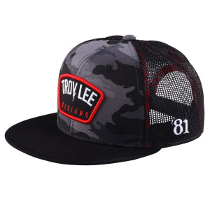 Pánská čepice TroyLeeDesigns Bolt Patch SnapBack Trucker Hat Black Camo