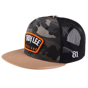 Pánská čepice TroyLeeDesigns Bolt Patch SnapBack Trucker Hat Black Forest Camo