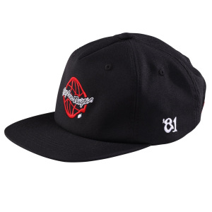 Pánská čepice TroyLeeDesigns Global Unstructured StrapBack Hat Black