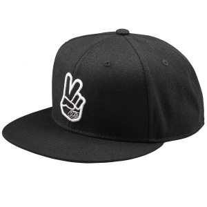 Pánská čepice TroyLeeDesigns Peace Flat Bill SnapBack Hat Black