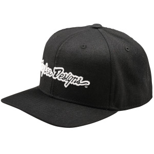 Pánská čepice TroyLeeDesigns Signature Curved SnapBack Hat Black