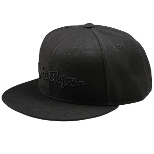 Pánská čepice TroyLeeDesigns Signature Flat Bill SnapBack Hat Black Black