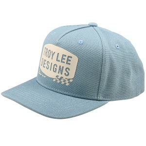 Pánská čepice TroyLeeDesigns Stamp Curved SnapBack Hat Smoke Blue