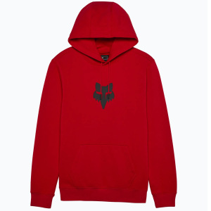 Pánská mikina FOX Fox Head Pullover Fleece Flame Red