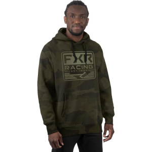 Pánská mikina FXR Emblem Cotton Pullover Hoodie Army Camo