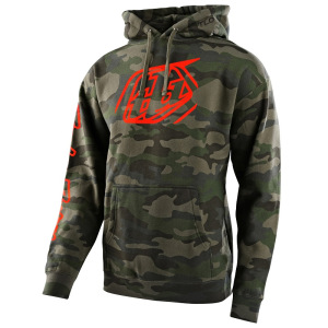 Pánská mikina TroyLeeDesigns Cropped Badge Pullover Hoodie Forest Camo