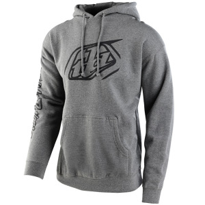 Pánská mikina TroyLeeDesigns Cropped Badge Pullover Hoodie Gunmetal Heather