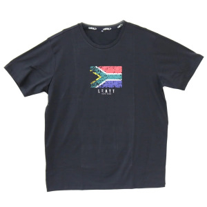 Pánské tričko LEATT Promo South Africa T-Shirt Black