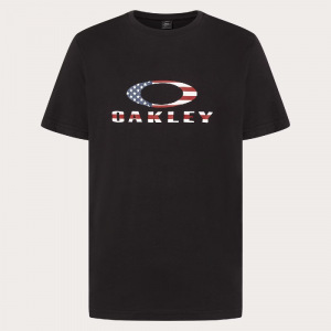 Pánské tričko Oakley O-Bark 2.0 Tee Black American Flag