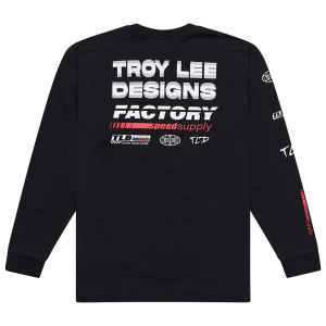 Pánské tričko s dlouhým rukávem TroyLeeDesigns Factory Sleeve Tee Black