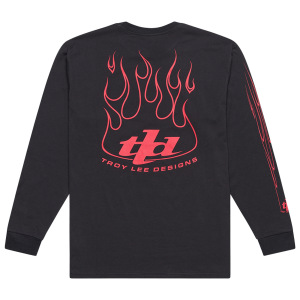 Pánské tričko s dlouhým rukávem TroyLeeDesigns Torched Sleeve Tee Carbon